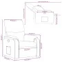 Brauner Kunstleder-Fernsehsessel von , Sessel - Ref: Foro24-373436, Preis: 247,82 €, Rabatt: %