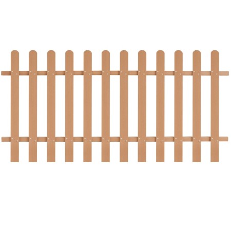 Valla de estacas de jardín de WPC 200x100 cm de vidaXL, Cercados con estacas - Ref: Foro24-42824, Precio: 91,06 €, Descuento: %