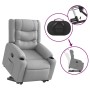 Sillón reclinable elevable de tela gris claro en Sillones | Comprar online en Foru.es