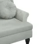 Banco con cojines terciopelo gris claro 120,5x65x75 cm by , Banks - Ref: Foro24-372140, Price: 193,93 €, Discount: %