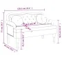 Bank mit hellgrauen Samtkissen 120,5x65x75 cm von , Banken - Ref: Foro24-372140, Preis: 193,93 €, Rabatt: %