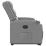 Sillón reclinable elevable de tela gris claro en Sillones | Comprar online en Foru.es