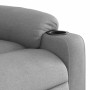 Sillón reclinable elevable de tela gris claro en Sillones | Comprar online en Foru.es