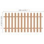 Valla de estacas de jardín de WPC 200x100 cm de vidaXL, Cercados con estacas - Ref: Foro24-42824, Precio: 91,06 €, Descuento: %