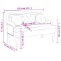 Banco con cojines ante sintético marrón 120,5x65x75 cm de , Bancos - Ref: Foro24-372149, Precio: 219,11 €, Descuento: %