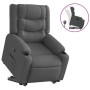 Sillón reclinable elevable de tela gris oscuro en Sillones | Comprar online en Foru.es