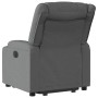Sillón reclinable elevable de tela gris oscuro en Sillones | Comprar online en Foru.es