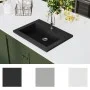 Lavabo de granito negro 600x450x120 mm de vidaXL, Lavabos - Ref: Foro24-142962, Precio: 109,19 €, Descuento: %