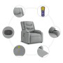 Sillón de masaje reclinable de pie de tela gris claro en Sillones | Comprar online en Foru.es