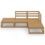 Muebles de jardín 4 piezas marrón miel madera maciza de pino de , Conjuntos de jardín - Ref: Foro24-3075477, Precio: 275,11 €...