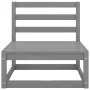Juego de muebles de jardín 9 piezas gris madera maciza de pino de , Conjuntos de jardín - Ref: Foro24-3075636, Precio: 643,01...