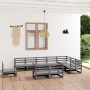 Muebles de jardín 10 piezas gris madera de pino maciza de , Conjuntos de jardín - Ref: Foro24-3075816, Precio: 710,33 €, Desc...