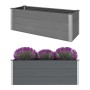 Arriate de WPC gris 150x50x54 cm de vidaXL, Maceteros y jardineras - Ref: Foro24-43607, Precio: 299,81 €, Descuento: %