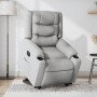 Sillón eléctrico reclinable elevable de tela gris claro en Sillones | Comprar online en Foru.es