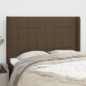 Cabecero con orejas de tela gris claro 147x16x118/128 cm de , Cabeceros y pies de cama - Ref: Foro24-3119581, Precio: 126,19 ...