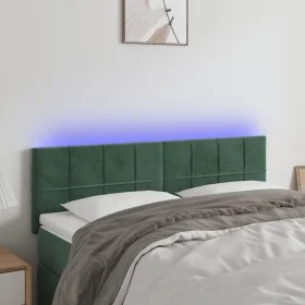 Cabecero con LED de terciopelo gris oscuro 144x5x78/88 cm de , Cabeceros y pies de cama - Ref: Foro24-3121663, Precio: 64,37 ...