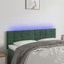 Dunkelgraues Samtkopfteil mit LED 144x5x78/88 cm von , Kopf- und Fußteile - Ref: Foro24-3121663, Preis: 64,37 €, Rabatt: %