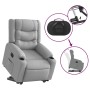 Sillón eléctrico reclinable elevable de tela gris claro en Sillones | Comprar online en Foru.es