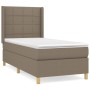 Cama box spring con colchón tela gris taupe 90x200 cm de , Camas y somieres - Ref: Foro24-3131965, Precio: 374,16 €, Descuent...