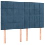 Cama box spring con colchón terciopelo azul oscuro 140x190 cm de , Camas y somieres - Ref: Foro24-3137843, Precio: 487,18 €, ...