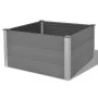 Arriate de WPC gris 100x100x54 cm de vidaXL, Maceteros y jardineras - Ref: Foro24-43605, Precio: 205,75 €, Descuento: %