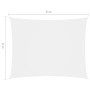 Toldo de vela rectangular tela Oxford blanco 6x8 m de , Sombrillas - Ref: Foro24-135278, Precio: 121,12 €, Descuento: %
