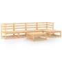 Juego de muebles de jardín 6 piezas madera maciza de pino de , Conjuntos de jardín - Ref: Foro24-3075539, Precio: 356,77 €, D...