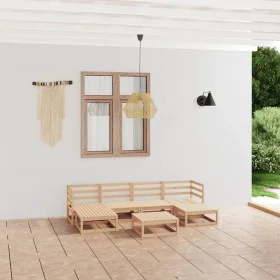 Juego de muebles de jardín 7 piezas madera maciza de pino de , Conjuntos de jardín - Ref: Foro24-3076069, Precio: 392,27 €, D...