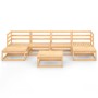 Juego de muebles de jardín 7 piezas madera maciza de pino de , Conjuntos de jardín - Ref: Foro24-3076069, Precio: 410,08 €, D...