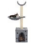 Rascador para gatos con poste de sisal 105 cm huellas gris de , Mobiliario para gatos - Ref: Foro24-170624, Precio: 36,38 €, ...