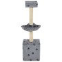 Rascador para gatos con poste de sisal 105 cm huellas gris de , Mobiliario para gatos - Ref: Foro24-170624, Precio: 36,38 €, ...