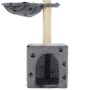 Rascador para gatos con poste de sisal 105 cm huellas gris de , Mobiliario para gatos - Ref: Foro24-170624, Precio: 36,38 €, ...