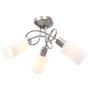 Lámpara de techo pantallas cerámica cono blanco 3 bombillas E14 de , Apliques de techo - Ref: Foro24-289229, Precio: 34,70 €,...