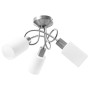 Lámpara de techo pantallas cerámica cono blanco 3 bombillas E14 de , Apliques de techo - Ref: Foro24-289229, Precio: 34,70 €,...