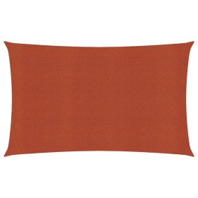 Toldo de vela HDPE terracota 160 g/m² 2x5 m de , Sombrillas - Ref: Foro24-311341, Precio: 30,17 €, Descuento: %