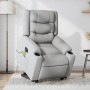 Sillón de masaje eléctrico reclinable elevable tela gris claro en Sillones | Comprar online en Foru.es