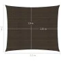 Toldo de vela HDPE marrón 160 g/m² 2x2,5 m de , Sombrillas - Ref: Foro24-311776, Precio: 21,77 €, Descuento: %