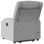 Sillón de masaje eléctrico reclinable elevable tela gris claro en Sillones | Comprar online en Foru.es