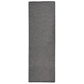 Alfombra de exterior de tejido plano gris 80x250 cm de , Alfombras - Ref: Foro24-340772, Precio: 40,69 €, Descuento: %