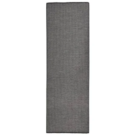 Alfombra de exterior de tejido plano gris 80x250 cm de , Alfombras - Ref: Foro24-340772, Precio: 40,69 €, Descuento: %