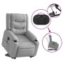 Sillón de masaje eléctrico reclinable elevable tela gris claro en Sillones | Comprar online en Foru.es