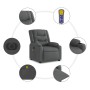 Sillón de masaje eléctrico reclinable elevable tela gris oscuro en Sillones | Comprar online en Foru.es