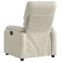 Sillón reclinable de cuero sintético crema de , Sillones - Ref: Foro24-373435, Precio: 234,05 €, Descuento: %