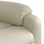 Sillón reclinable de cuero sintético crema de , Sillones - Ref: Foro24-373435, Precio: 238,44 €, Descuento: %