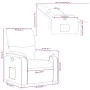 Sillón reclinable de cuero sintético crema de , Sillones - Ref: Foro24-373435, Precio: 234,05 €, Descuento: %