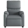 Sillón reclinable de cuero sintético gris de , Sillones - Ref: Foro24-373437, Precio: 248,40 €, Descuento: %