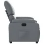 Sillón reclinable de cuero sintético gris de , Sillones - Ref: Foro24-373437, Precio: 248,40 €, Descuento: %