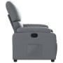 Sillón reclinable de cuero sintético gris de , Sillones - Ref: Foro24-373437, Precio: 253,02 €, Descuento: %