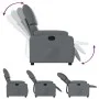 Sillón reclinable de cuero sintético gris de , Sillones - Ref: Foro24-373437, Precio: 248,40 €, Descuento: %