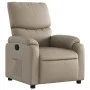 Sillón reclinable de cuero sintético color capuchino de , Sillones - Ref: Foro24-373440, Precio: 249,54 €, Descuento: %